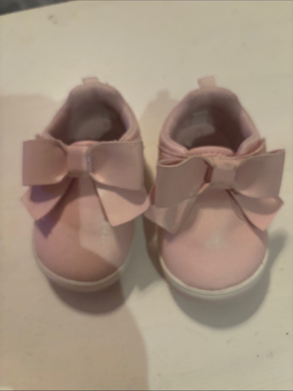 Stride Rite Kamila Mary Jane Pink Bow Slip-On Baby Shoes
